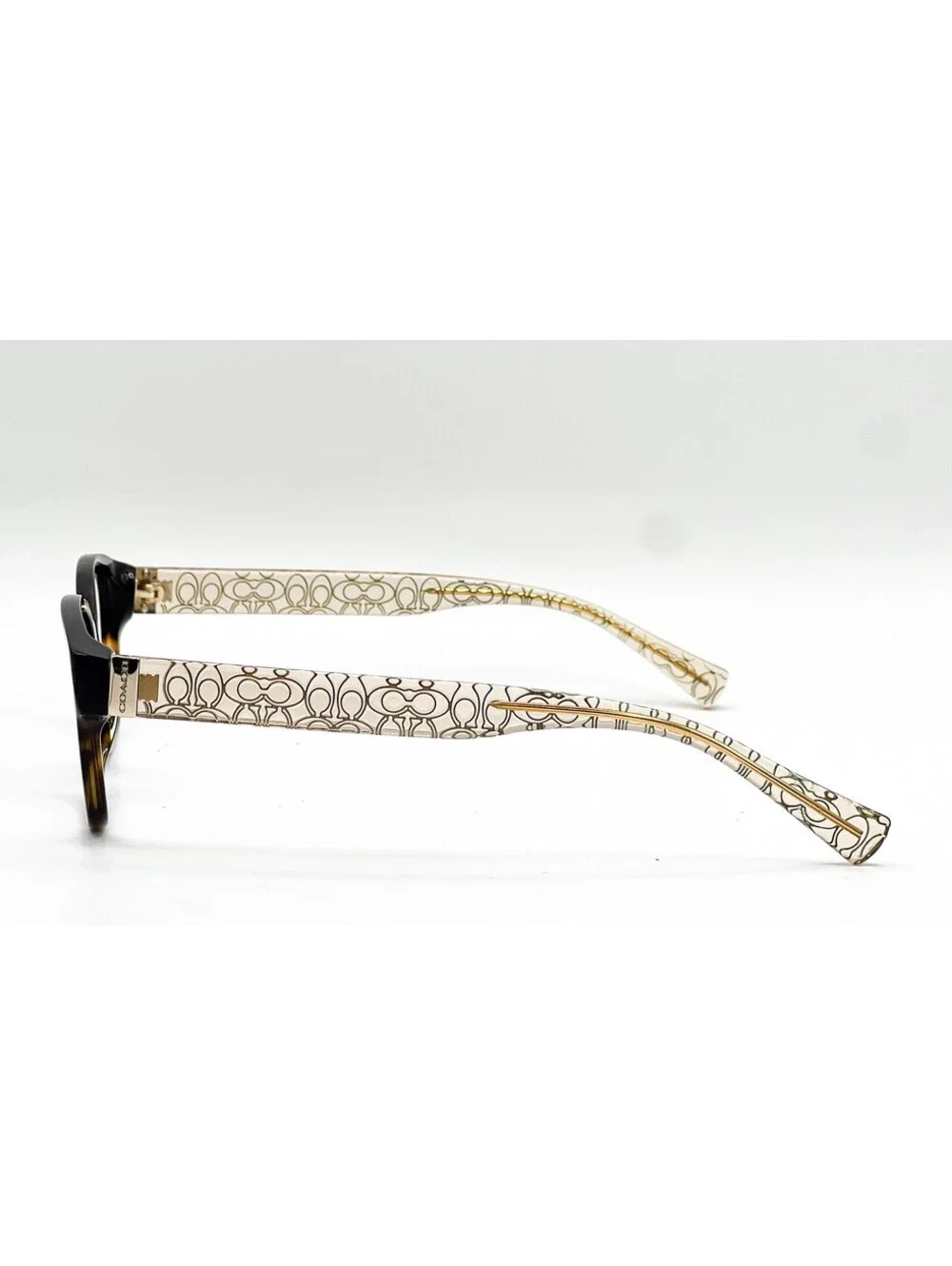 Coach HC 6049 5152 Dark Tortoise Crystal Brown Eyeglass Frames 52-16-135